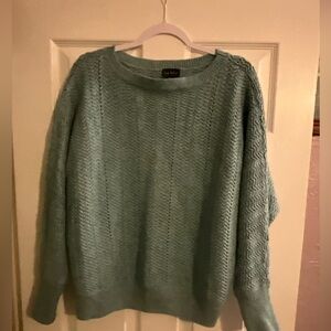 Nicole Miller  New York XL sea foam sweater NWOT